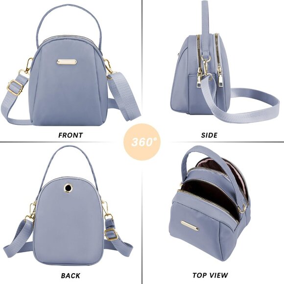 Women's Blue-c Small Cell Phone Purse Crossbody Wallet Single Shoulder Bag - Picture 9 of 9